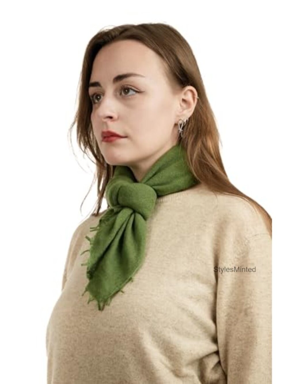 100% Pure Cashmere Scarf Unisex 70x70 cm Square Cold Weather